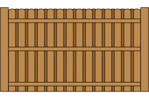 Cedar Board on Board Fence