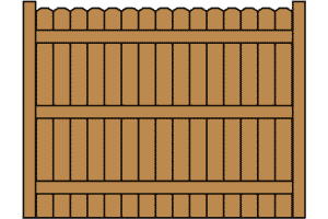 Cedar Board to Board Privacy Fence