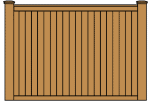 Cedar Cap and Trim Fence