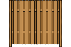 Cedar Shadow Box Fence