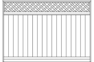 Privacy Vinyl Fence With Lattice Top | Fence Guys