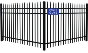 Spear Top 3 Rail With Rake Bottom Ornamental Iron Fence