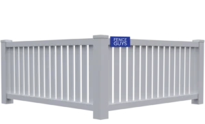 2 Rail Flat Top Vinyl Fence | Fence Guys