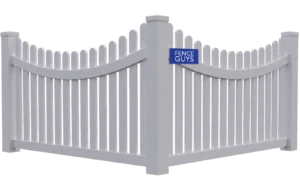 Scalloped Picket Vinyl Fence | Fence Guys